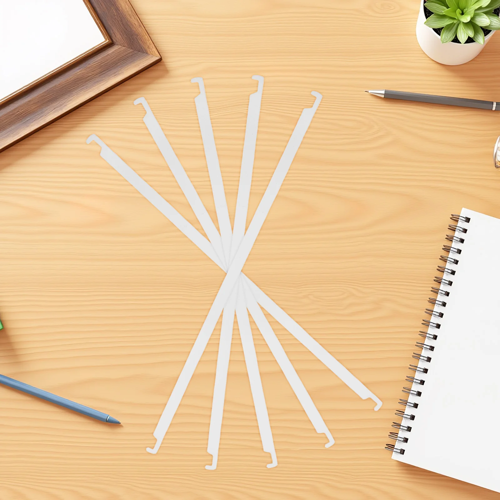 Tiges métalliques suspendues pour bureau, 10 pièces, organisateur de fichiers robuste pour système de classement de bureau, gain de place, Suspension de fichiers en métal de Style moderne