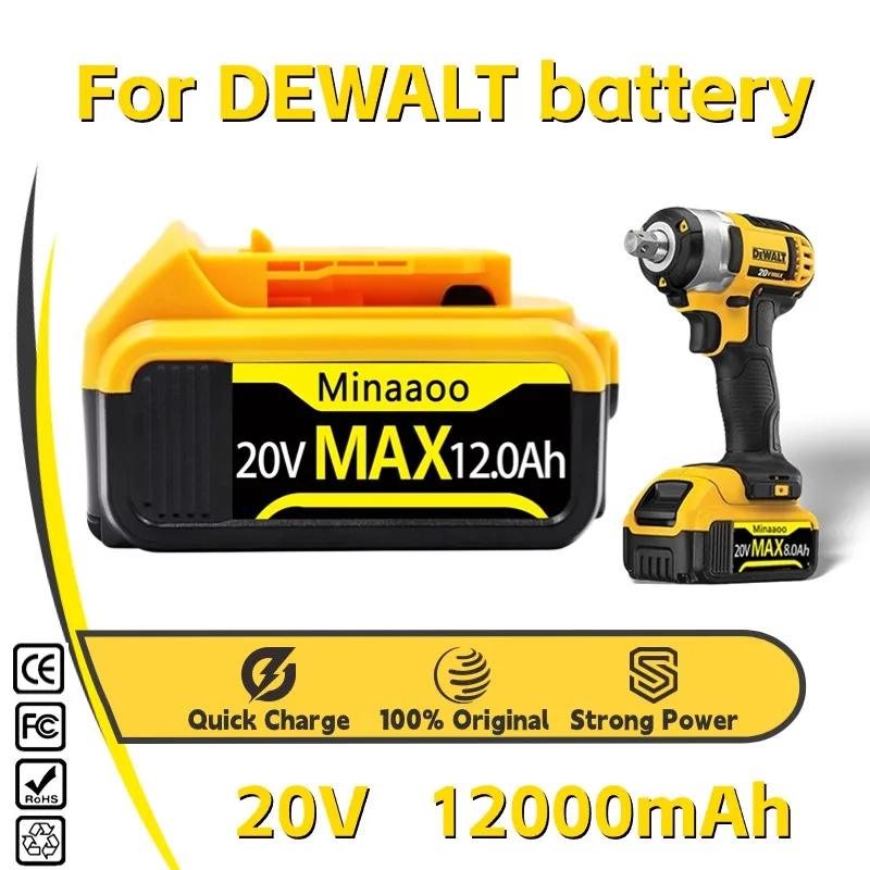 

100% Оригинальный литиевый сменный аккумулятор DCB200 20 в 8 Ач для Dewalt 18 в DCB184 DCB200 DCB182 DCB180 DCB181 DCB182 DCB201 DCB206