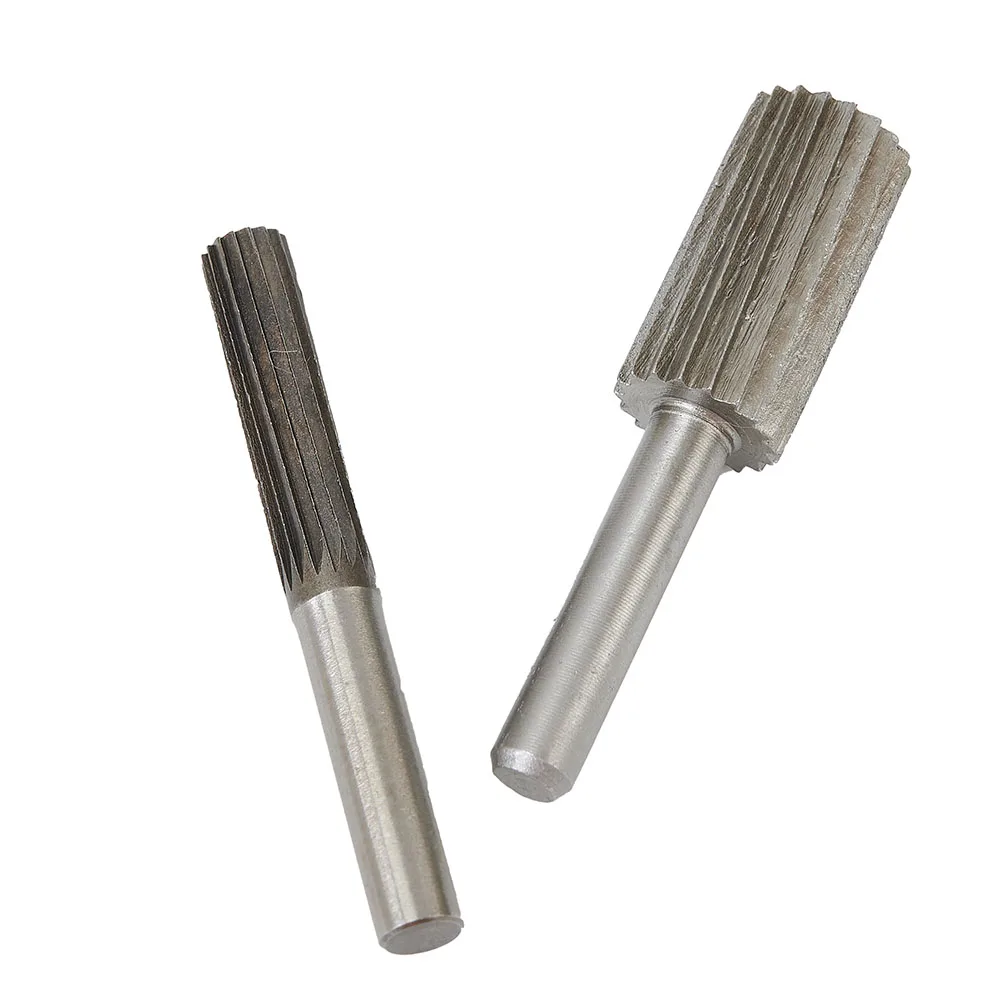 Tungsten Carbide End Mill Burrs Complete Set of 6 Cutters with a 6mm Shank Designed for Use in Crafting Projects