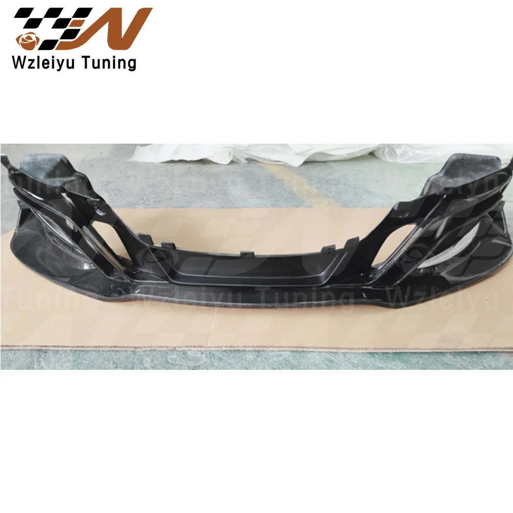 DM Style Carbon Fiber Front Bumper Lip Fit For 12C MP4 12-14 High Quality Fitment