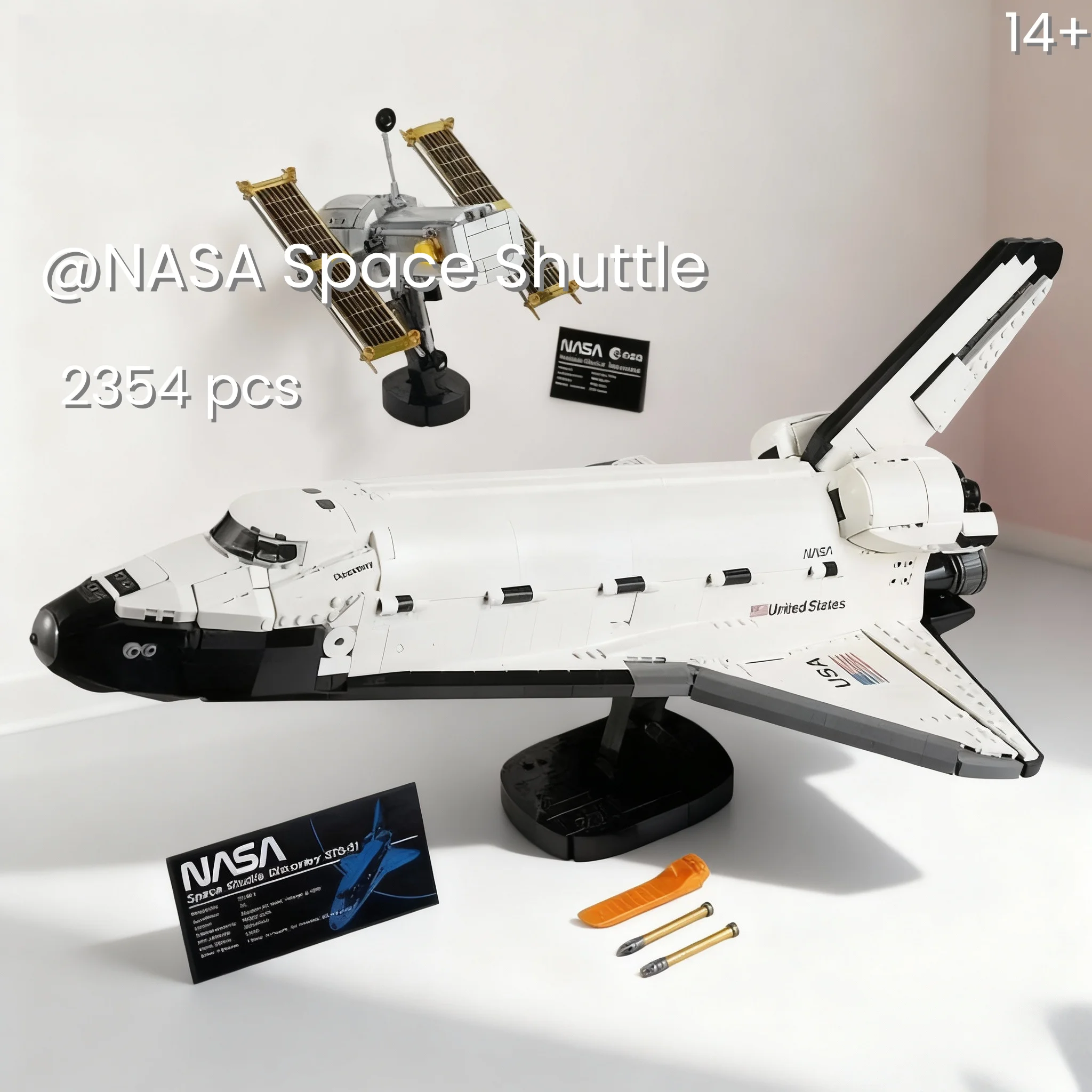 Blocs de construction de navette spatiale Big Save 10283, modèle de briques, expérience créative, agence spatiale, 2354 pièces, cadeaux de noël et d'anniversaire pour enfants