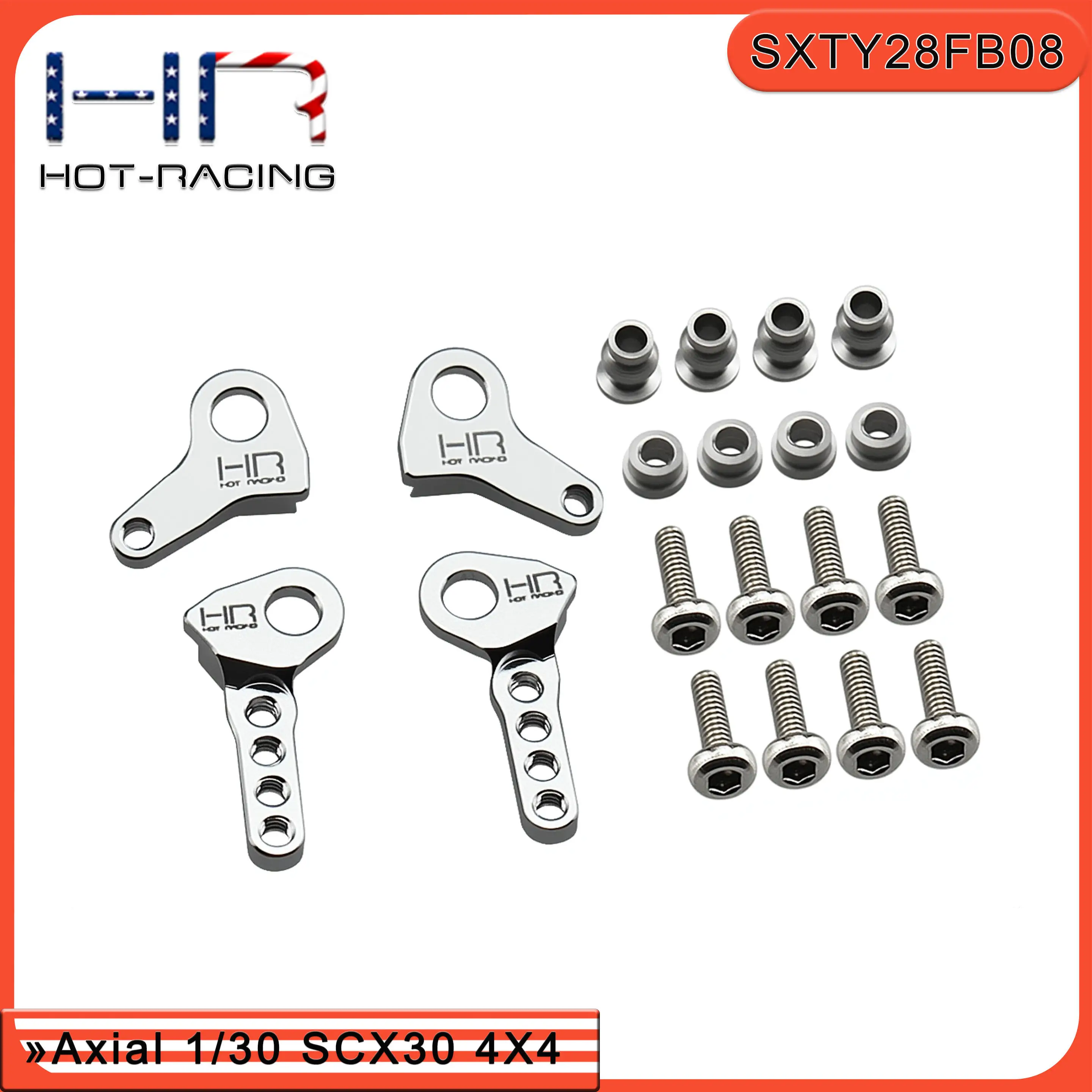 

Комплект регулируемых алюминиевых передних и задних амортизаторов HR Axial SCX30 Bronco Wrangler K10 для лифт-комплекта 1/30 Micro RC Crawler, детали для модернизации подвески