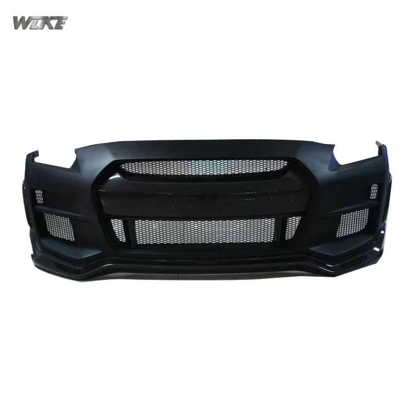

Half Carbon Fiber+Fiberglass Front Bumper fit for Nissan GT-R GTR R35 2008-2016