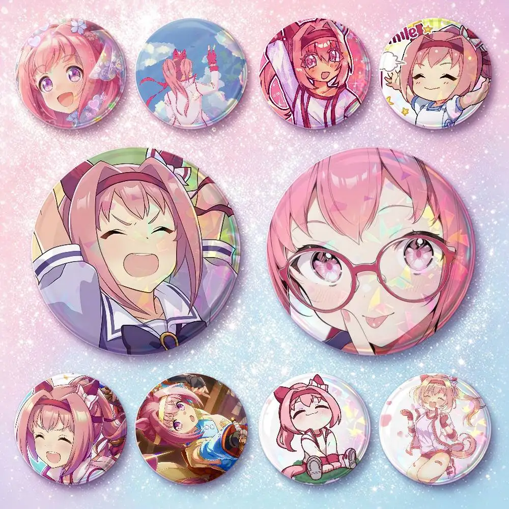 Haru Urara U-Umamusume Badges Button Round Creative Pin Brooch Badge Bag Decor Accessories Fans Collect Friends Gifts