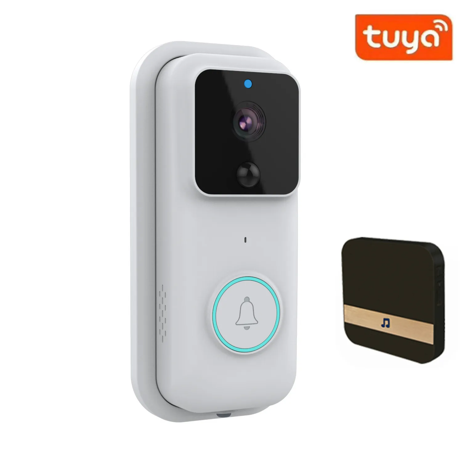 2MP 1080P B60 Tuya Battery Power WIFI IP Doorbell Visual Video Door Phone Long Time Standby Intercom Door Entry Peephole Viewer