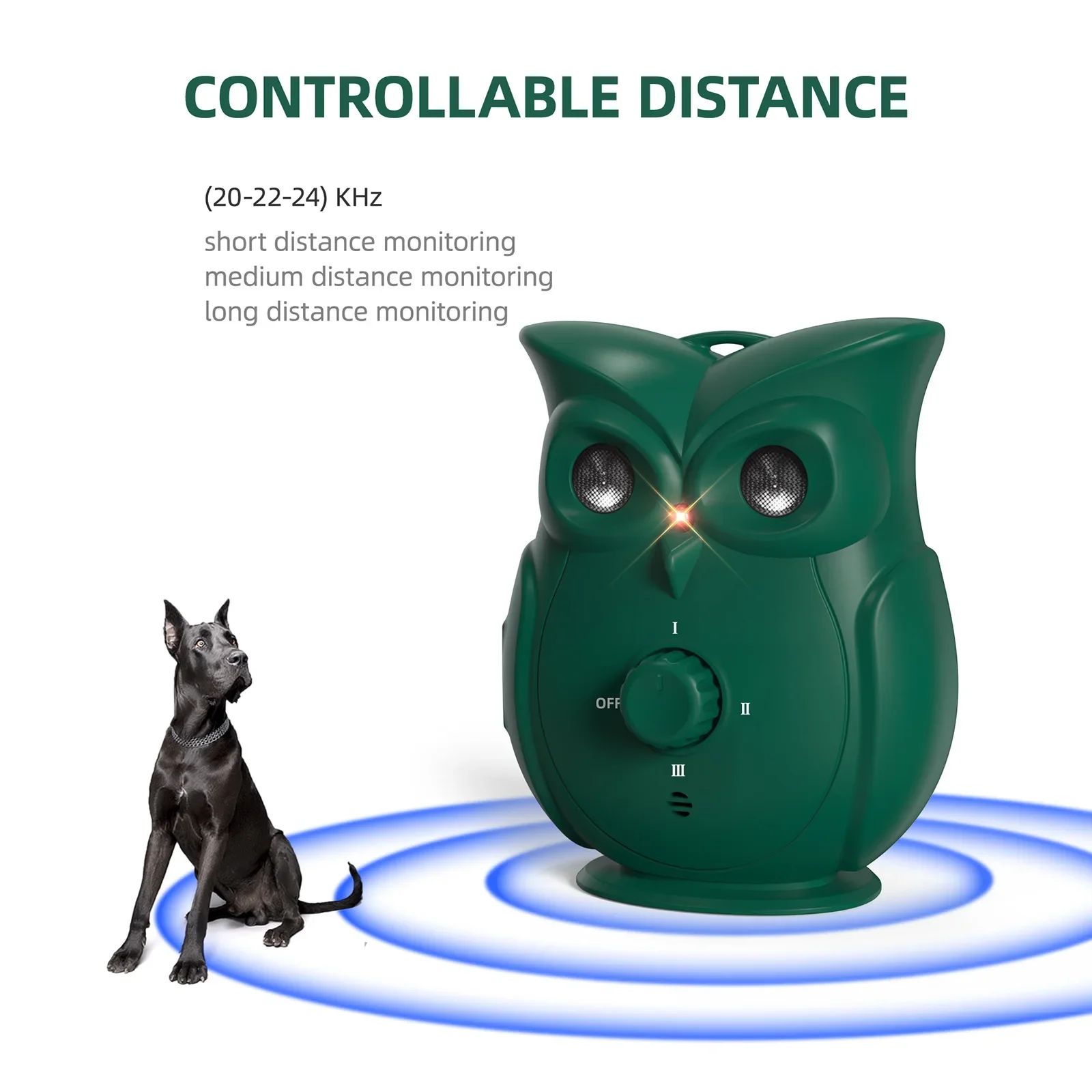 Ultrasonic Barking Arrester Anti Disturbance Automatic Barking Stopper High Power Indoor and Outdoor Dog Driver Cute Owl Shaped