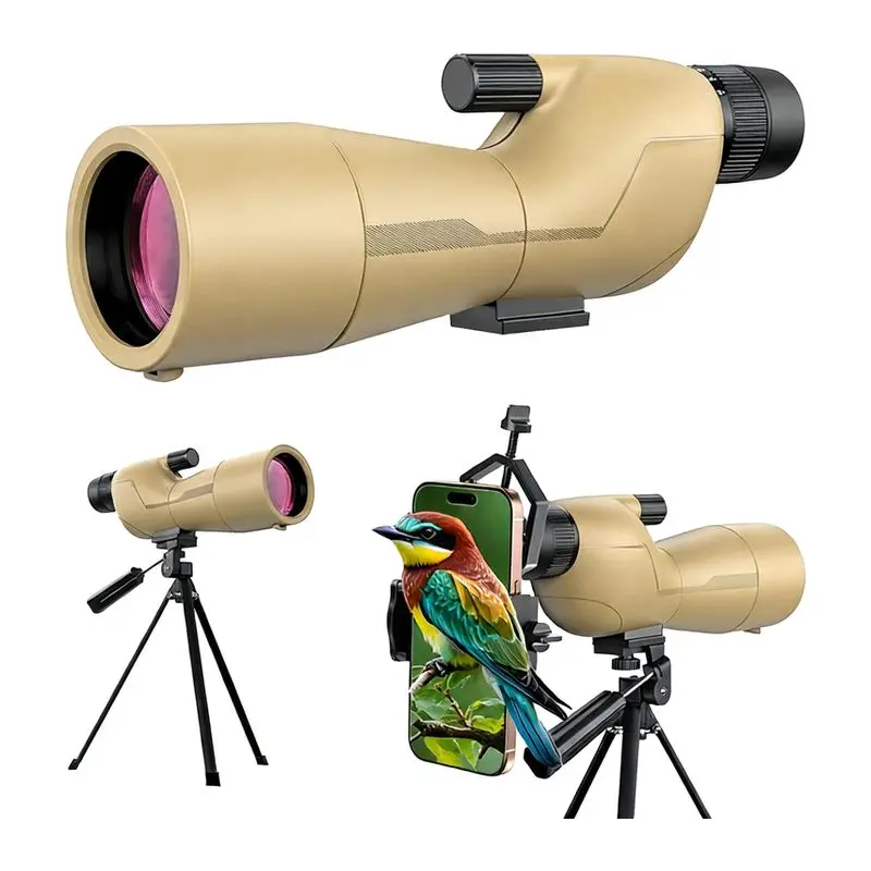 Birding Monocular Telescope High Definition High Power Outdoor Portable Birding Mirror 20-60 Times