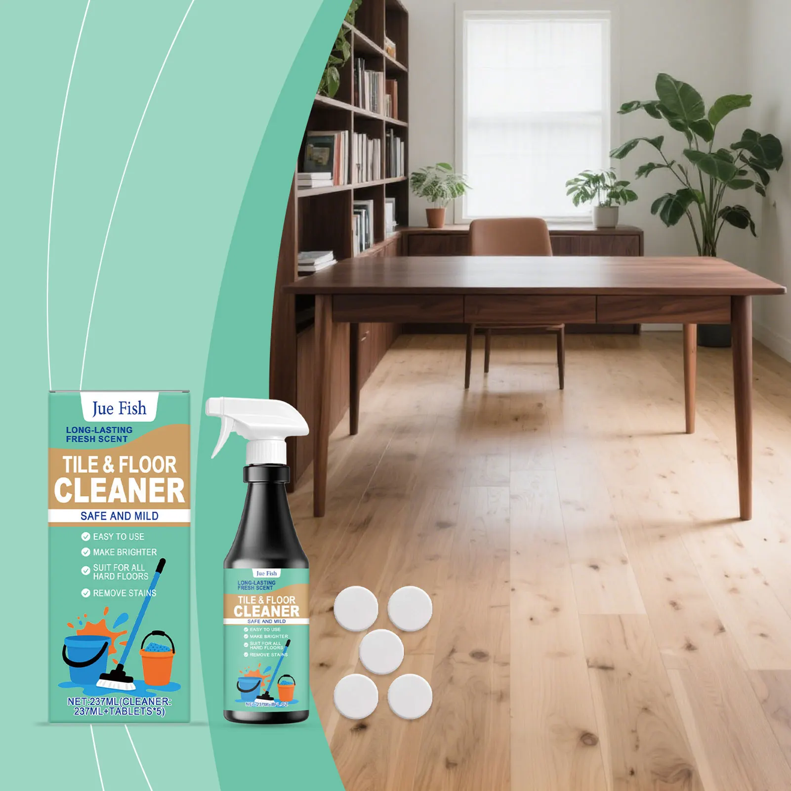 

Tile Floor Cleaner Strong Stain Removal Family Home Floor Maintenance