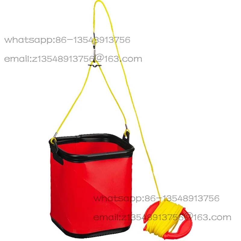 No cover water bag EVA bucket, foldable with rope, fishing live bait water bag
