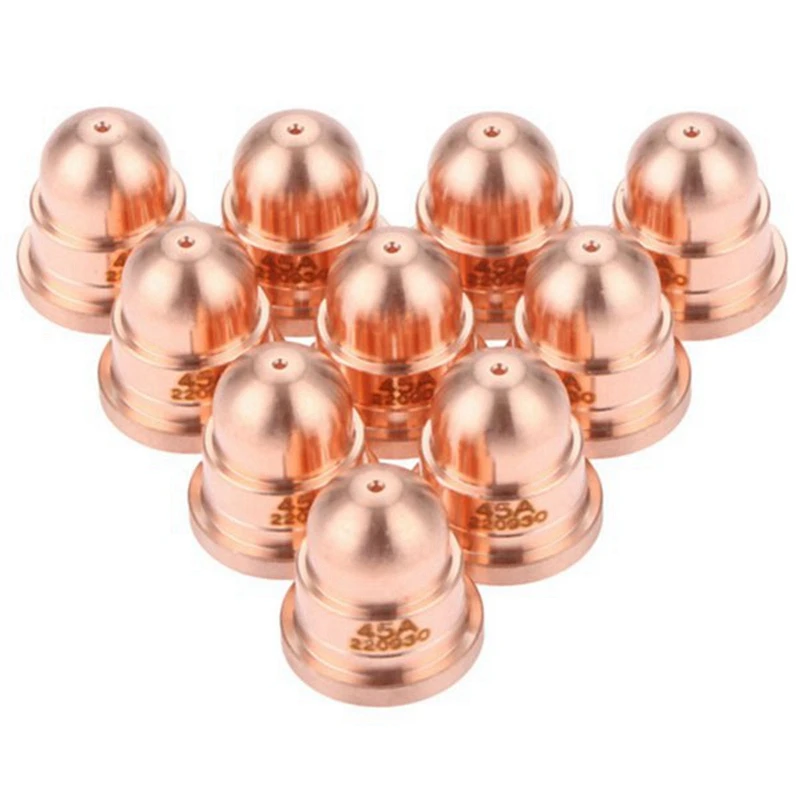 Buse pour torche de découpe plasma, consommables, processus de coupe fine, fournitures de soudage et de soudage, 20 pièces, 45A, 220930