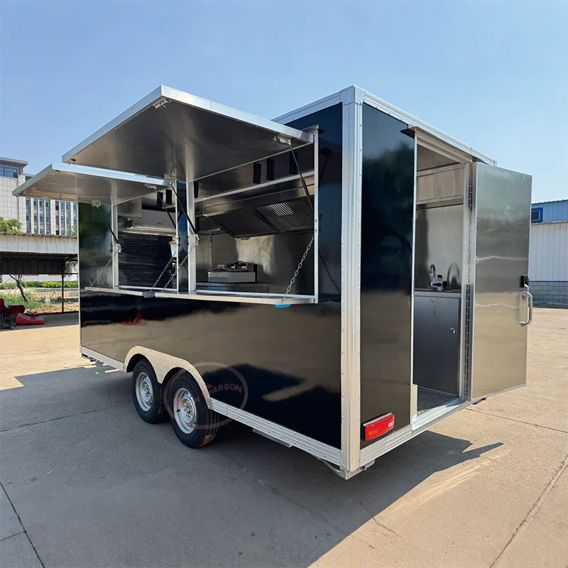 

High-Quality Mobile Food Trailers for Street Sales Food Trucks - Ideal for Hot Dogs And Snacks in the Retail Industry