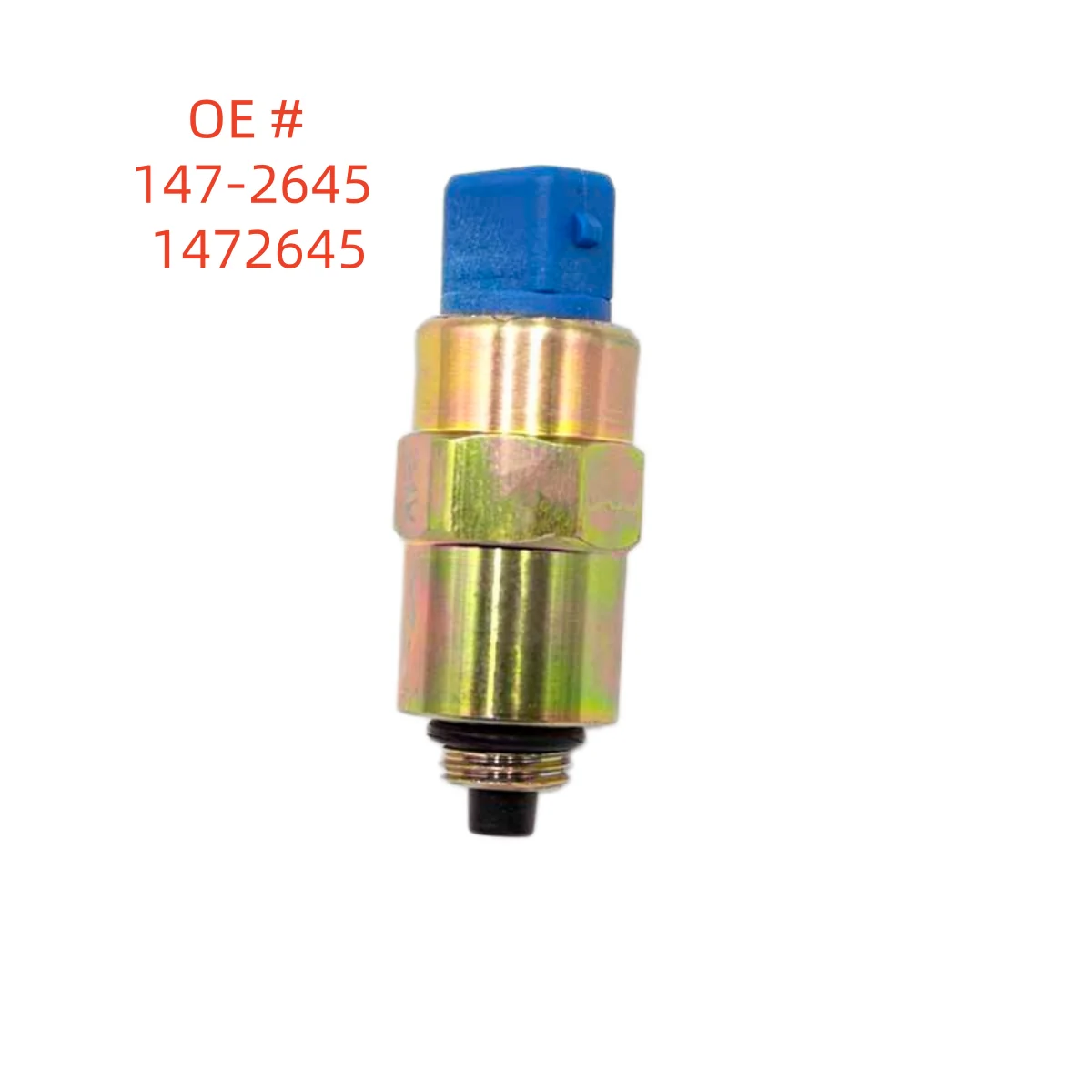 high quality new 147-2645 1472645 Fuel cut-off solenoid valve For Caterpillar 312D2 320D2 313D2 Excavator