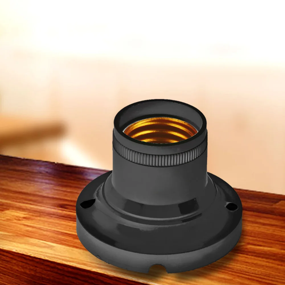 

10pcs Light Base Adapters Universal E27 Flat Lamp Head Conversion Holder Lighting Accessories 60W 90-240V for Restaurant Kitchen