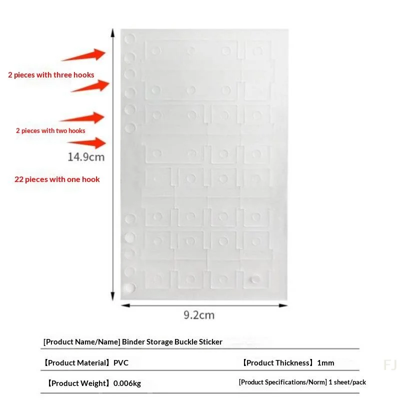 [YU]Easy-Tear Clear Sticky Page Markers 1 Set PVC Self-Adhesive Tabs for Home Office Notebook File Labeling Use