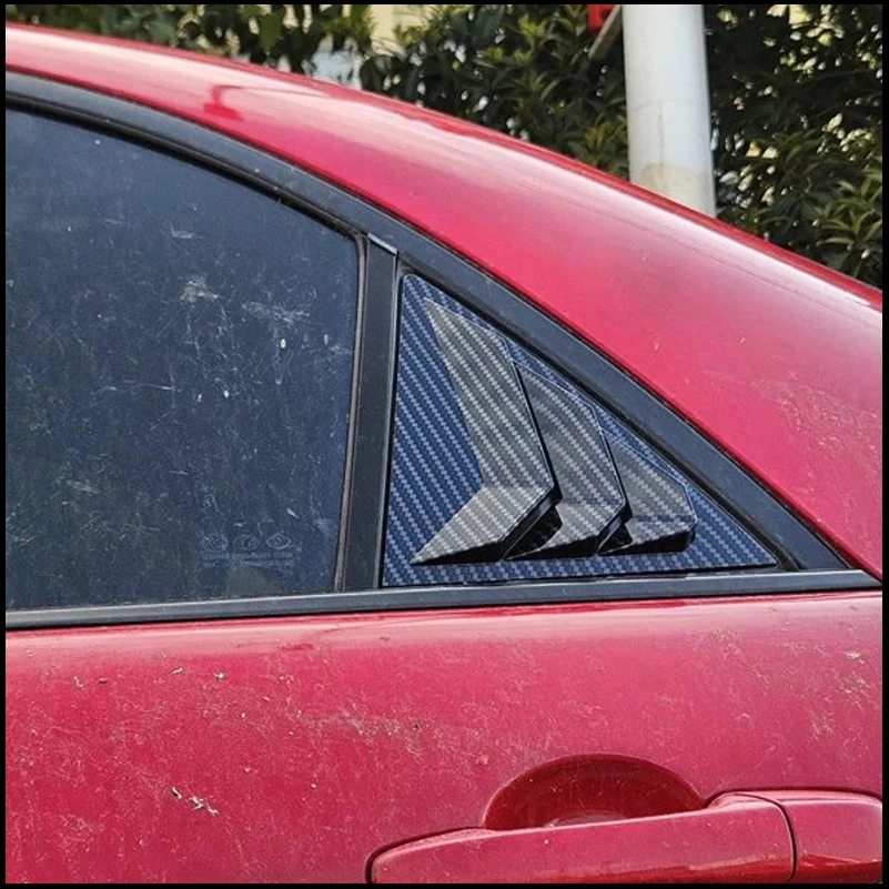 

For Mazda 6 Sedan 2003-2008 Rear Door Triangular Window Shutter Louver Sill Vent Cover Trim Decoration Car Styling Accessories