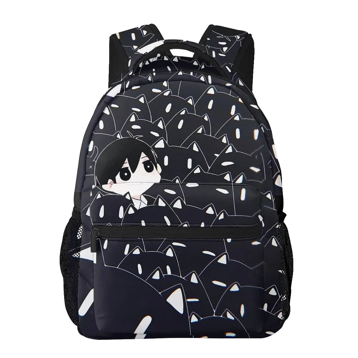 Omori Casual Knapsack for Men Women Anime Student Books Backpack School Laptop Bag Soft Rucksack