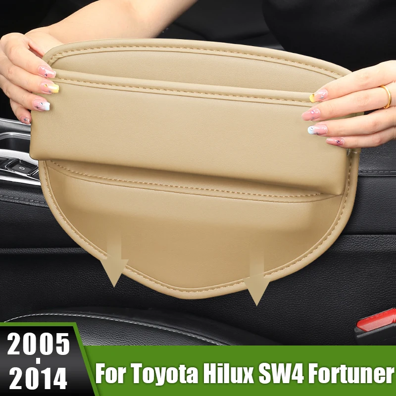 For Toyota Hilux SW4 Fortuner AN10 AN20 AN30 AN50 AN60 2005-2009 2010 2011 2012 2013 2014 Car Seat Crevice Slot Storage Box Bag