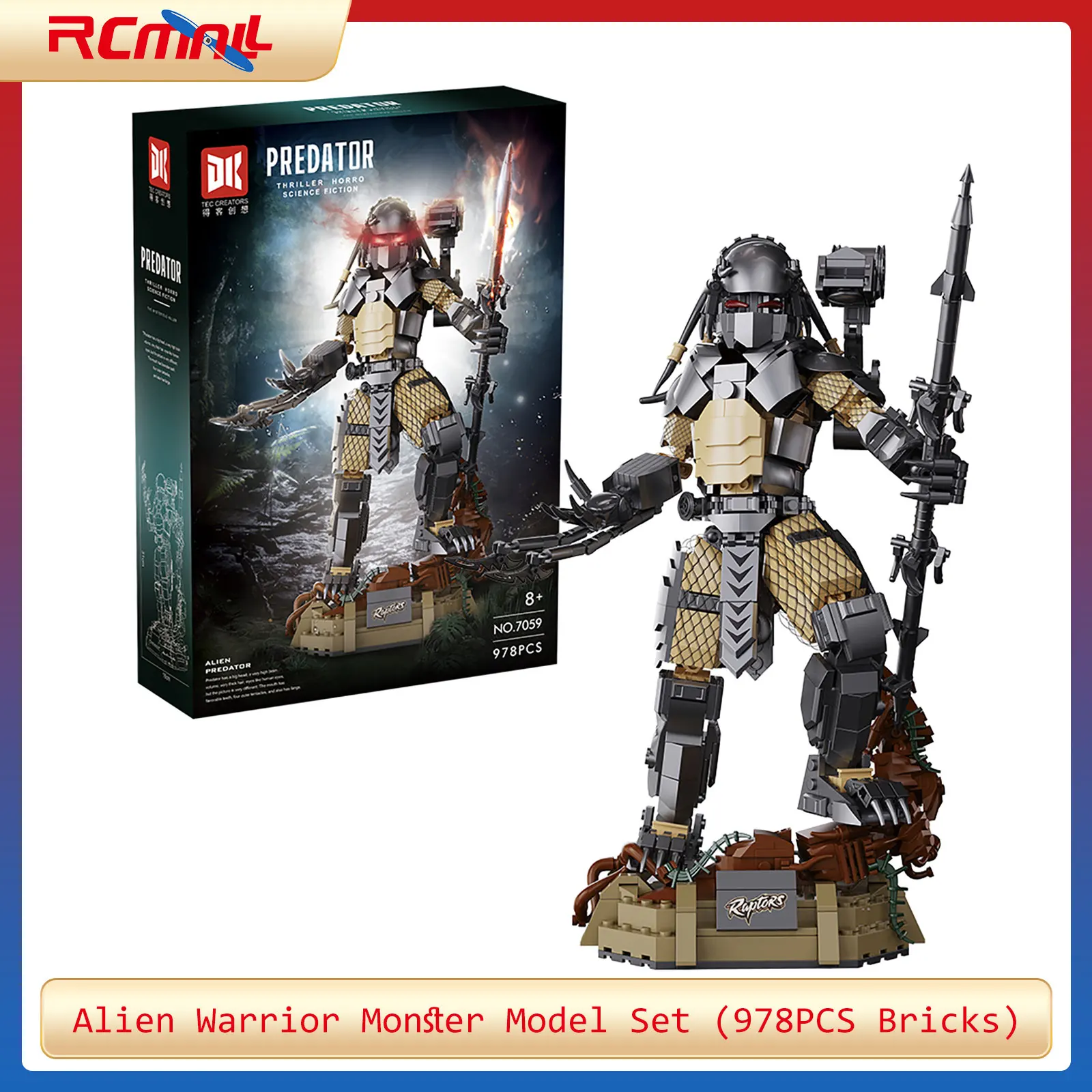 

978 шт. MOC кирпичи Alien Warrior Monster модель набор строительных блоков креативный собранный орнамент шарнирная мобильность развивающая игрушка «сделай сам»