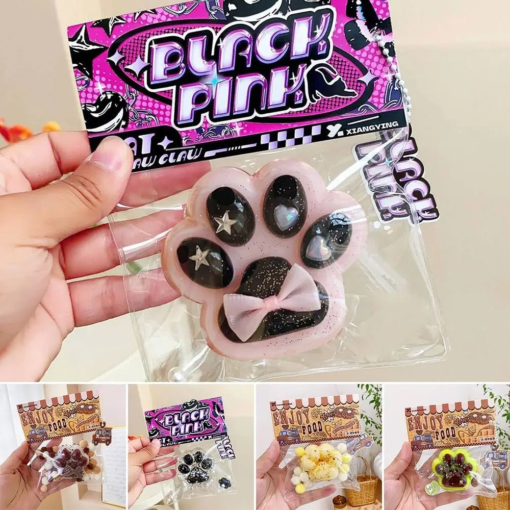 Stress Relief Relax Toys gift Cartoon Pinching Cat Paw Decompressing Toy Squeeze Cat Paw Toys