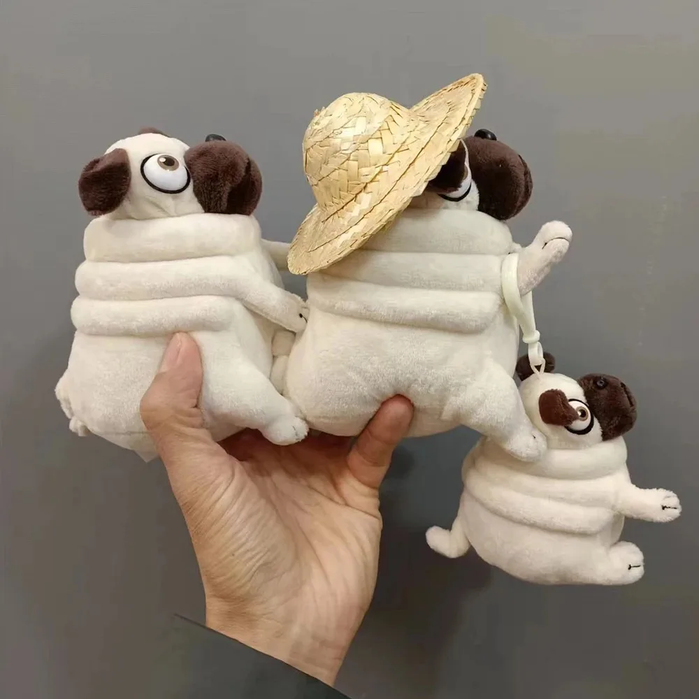 15cm Pig the Elf Pug Plush Toys Kawaii Sitting Fat Pug Dogs Toy Stuffed Dolls Children Birthday Gift Dolls