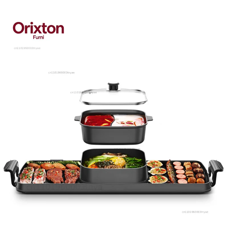Multi-Function Kebab Grill Pan Standing Outdoor Smokeless BBQ Electric Barbecue Grill Commercial Electric Griddle Portable