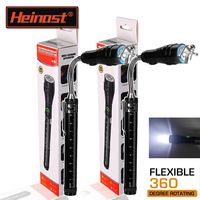 Rechargeable LED Flashlight,3LED Magnetic Work Light,360° Bendable Waterproof Lantern for Car Repair,Hunting,Camping,Emergency