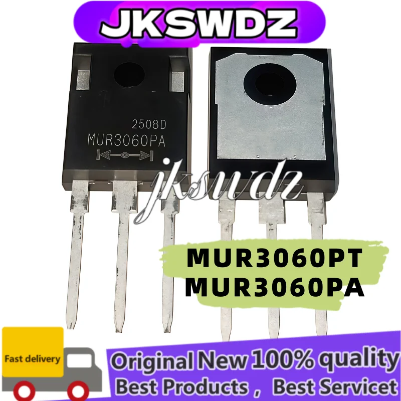 

5PCS NEW Original MUR3060PT MUR3060PA TO-3P 600V 30A Restore Pairing Tube In Stock