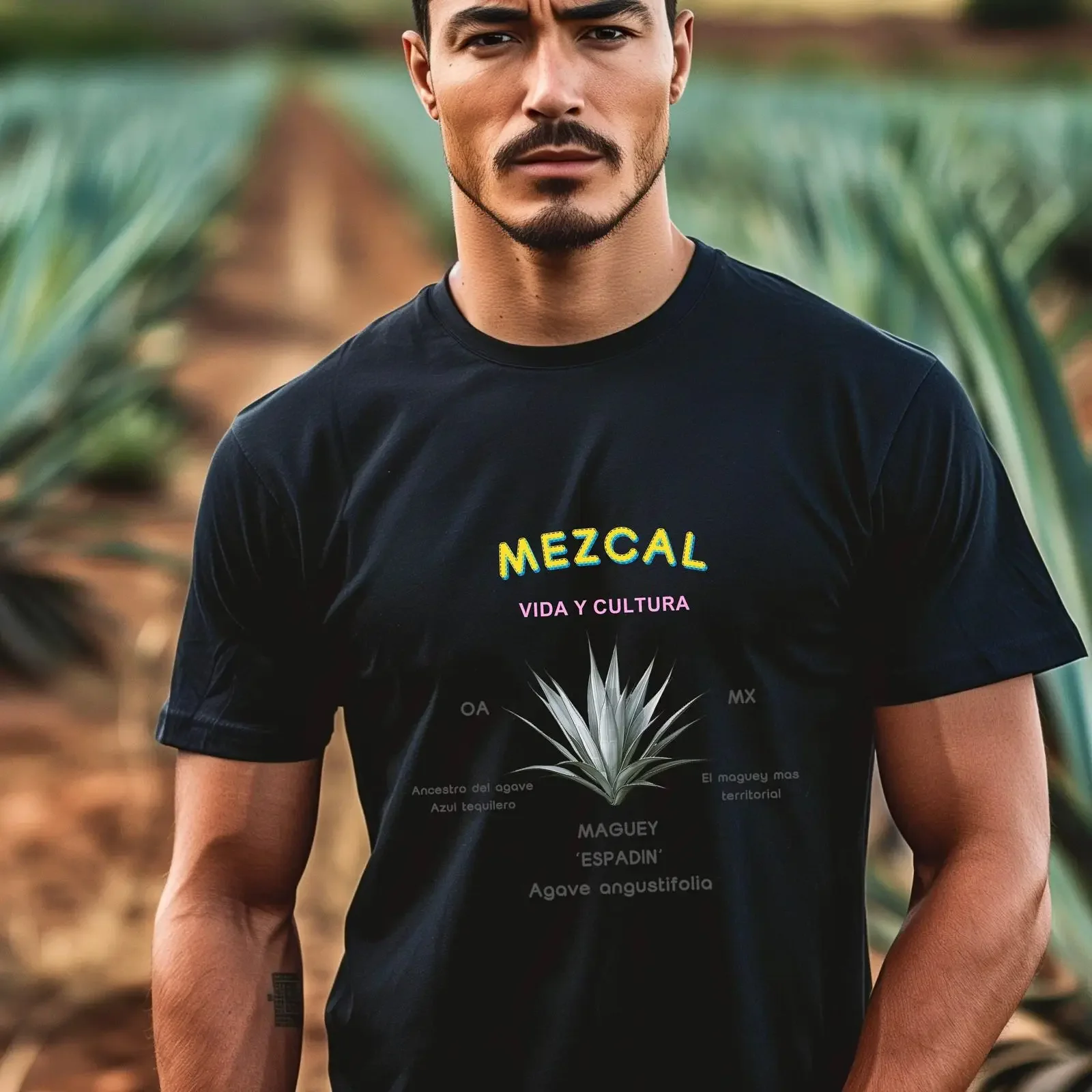 Mezcal T Shirt Agave Mexican vintage Washed Slightly Comfortable Versatile fashion Stylish graphic Casual Soft designer clothes