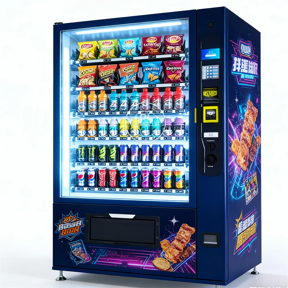 

Automatic Combo Drink Snack Vending Machine Smart Beverage Snack Self Service Retail Kiosk Vending Machine
