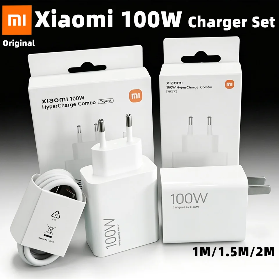 Carregador Original Xiaomi 100w Hypercharge Poco F8 Ultra X8 Pro Max Carregador Turbo Portátil Tipo C Adaptador Rápido Xiaomi 17 Pro Max