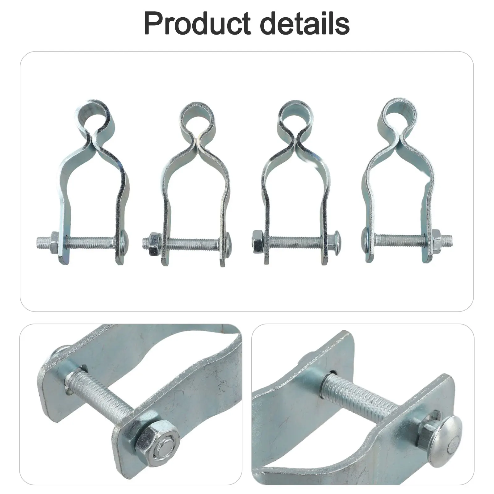 1-3 8 Size Chain Link Fence Hinges Effortless Gate Installation Hinge Installation Package For Chain Link Fence