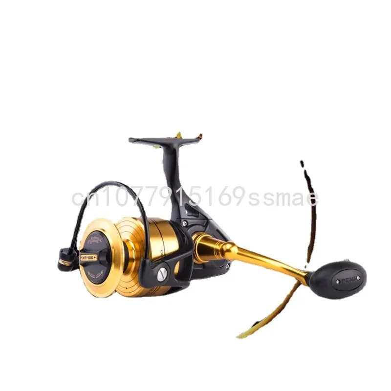 PENN SPINFISHER V long cast spool aluminum cnc power tool handle bass spinning fishing reels saltwater