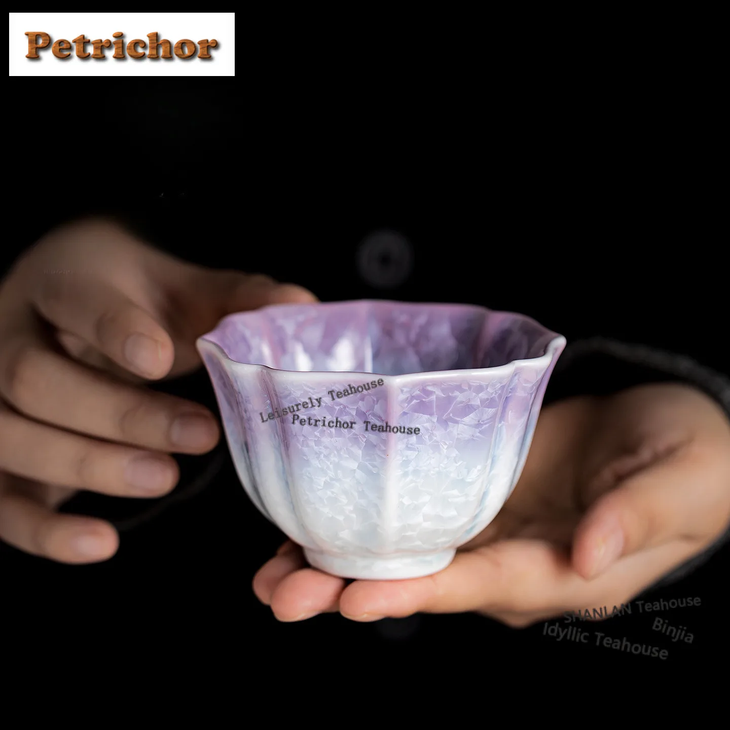 

120ml Kiln Fambe Crystallized Glaze Teacup Aesthetic Tea Bowl Water Jug Tea-tasting Personal Cup Jianzhan Master Cups Teaset