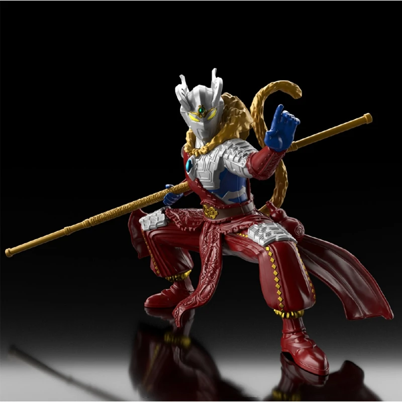 Bandai Ultraman New Generation Chronicle Ultraman Zero Monkey King Tabard Anime Action Figures Toys For Boys Kids Birthday Gifts