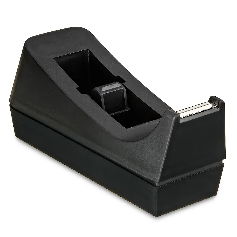Desktop Manual Tape Dispenser for 1 in Core, Black