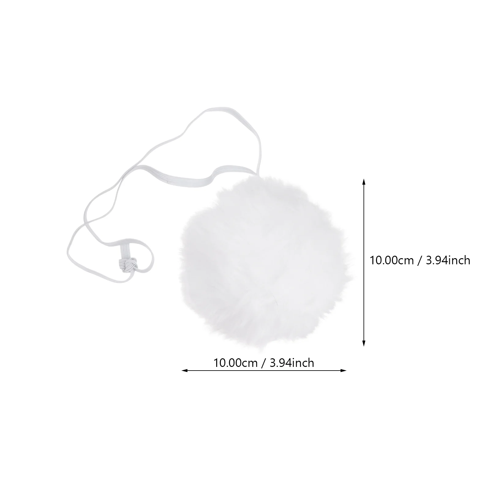 2 pezzi coniglio pompon gotico Lolita cintura costume puntello cosplay performance palla di peluche festa bambino