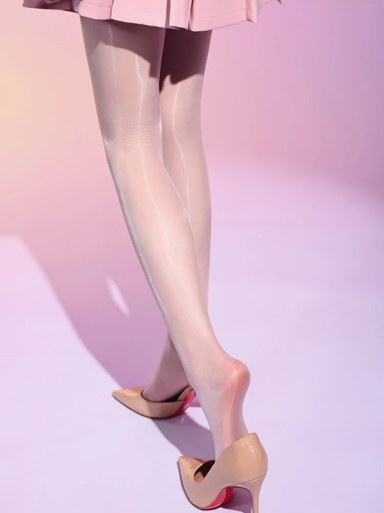 Belamimi 1D Ultra-Thin Velvet Silk One-Piece Stockings Low-Waist Seamless Crotch Skin-Friendly Comfortable Wear Design