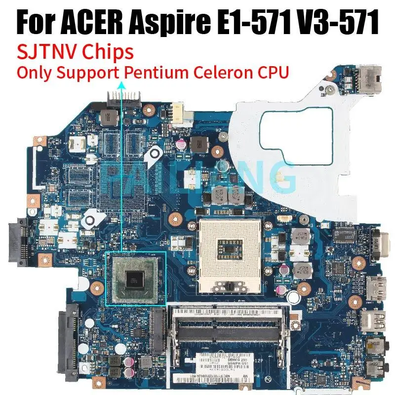 Top Q5WV1 LA-7912P For ACER Aspire V3-571 V3-531 E1-571 Mainboard NBC0A11001 NB.C0A11.001 SJTNV/SLJ8C DDR3 Laptop Motherboard