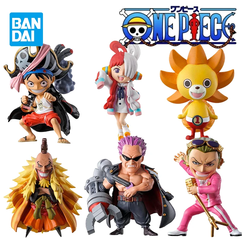 

Original Bandai One Piece Gashapon Vo.6 Luffy THOUSAND SUNNY Uta Shiki Zephyr Gild Tesoro Anime Trendy Toys for Birthday Gifts