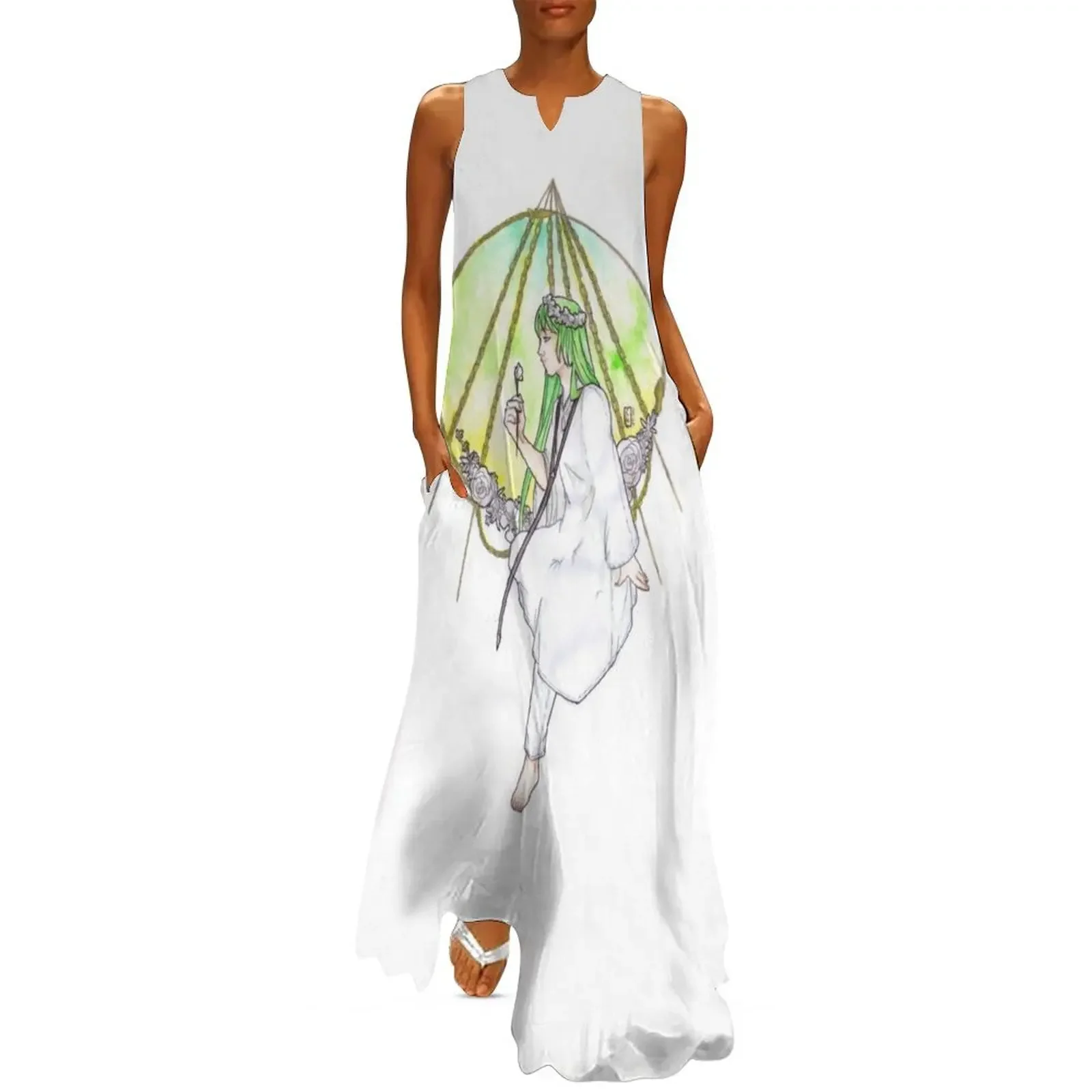 

Enkidu, Chain of Heaven Long Dress dresses for special events womans clothing dresses with long sleeves Dress