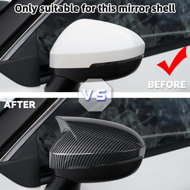 2PC For Nissan X-trail X Trail T33 Rogue 2021 2022 2023 Rearview Side Mirror Cover Wing Cap Exterior Door Trim Car Decoration
