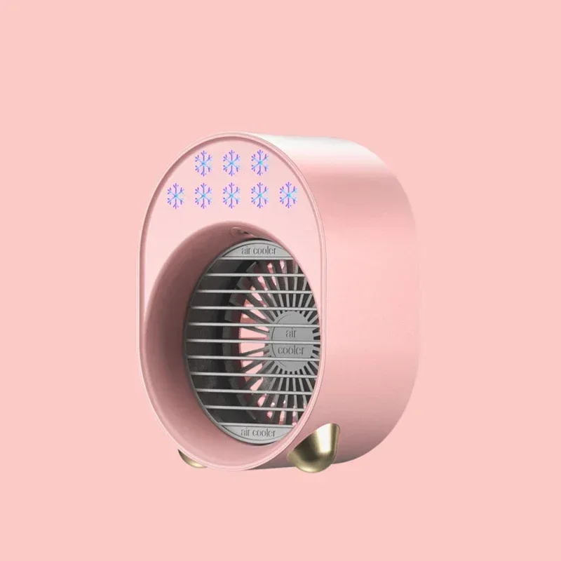 

USB Desk Fan Small Personal Table Air Conditioning Fan Strong Wind Quiet Operation Portable Mini Cool Fan for Office Bedroom
