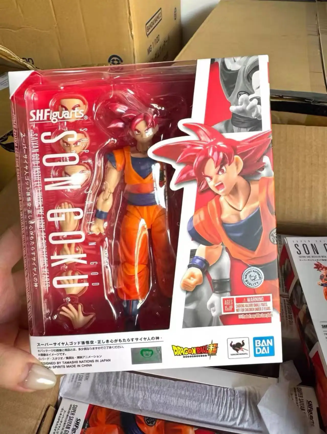 

Bandai SHF Dragon Ball Super Monkey King Super Saiyan God Red Hair Correct Heart Dragon Ball Z