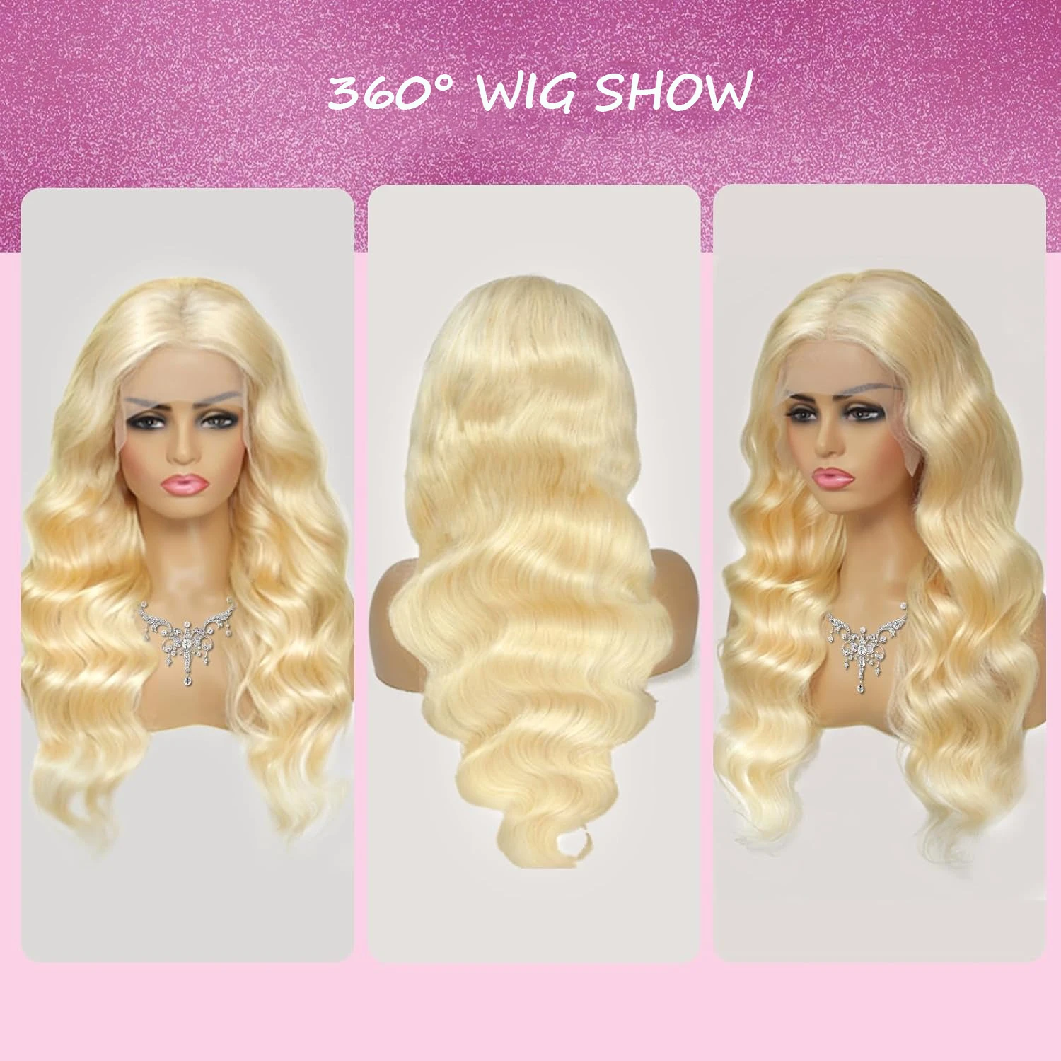 34 بوصة 613 شقراء الدانتيل شعر مستعار أمامي شعر الإنسان 13x4 13x6 الجسم موجة قبل قطعها الدانتيل أمامي خصلات الشعر المستعار للنساء نظرة طبيعية #3