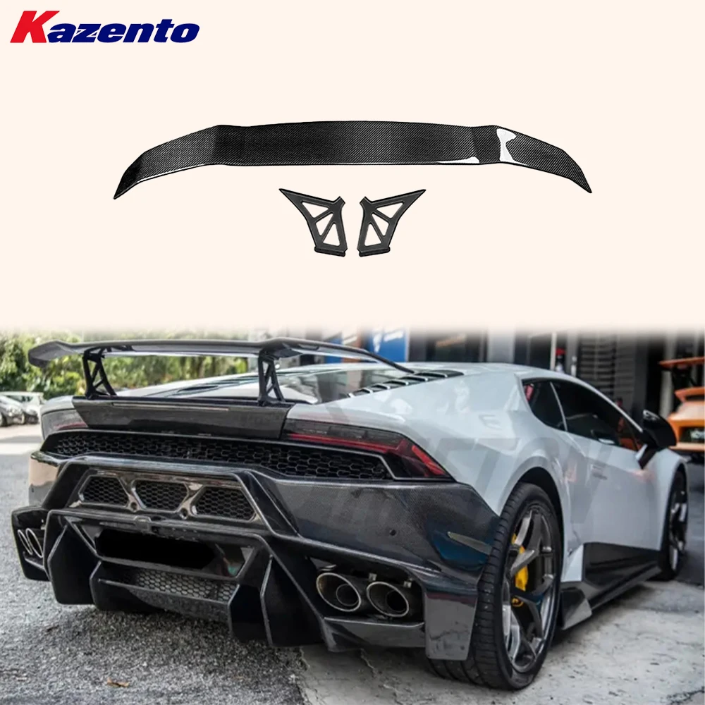 

For Lamborghini Huracan LP610 Carbon Fiber V Style Rear Trunk GT Spoiler Wing