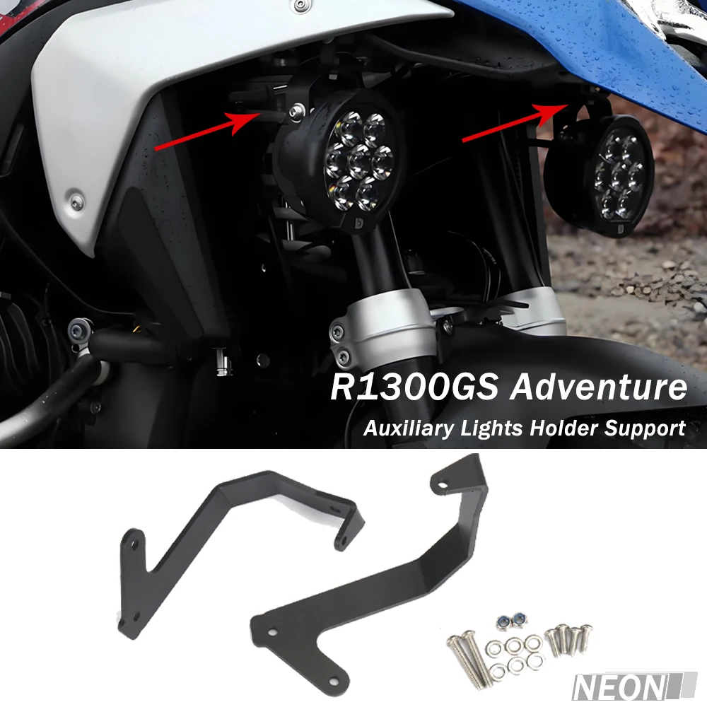 

R1300GS Adventure 2024 2025 Motorcycle Auxiliary Lights Holder Support For R1300GS ADV Fog Light LED Bracket Accessories
