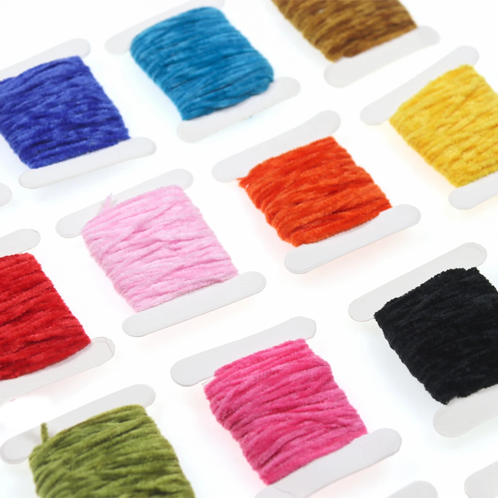 Hilo Chenille ICERIO para mosca Wolly Bugger y ninfa – 2mm 3mm 4mm - imagen 5