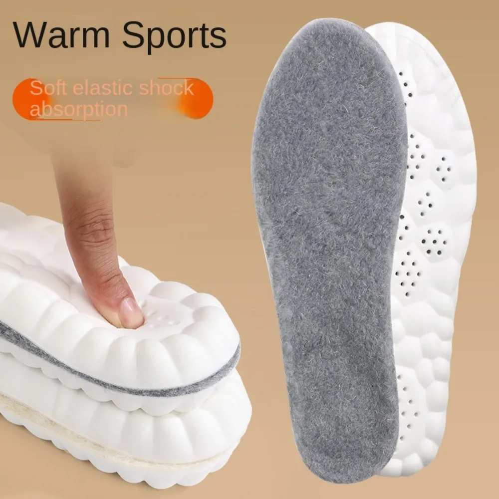 2PCS Soft Cashmere Snow Boots Padding Thicken Thermal Shoe Pads Heated Sports Inserts Winter