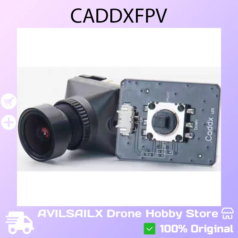 

FPV-камера Caddx Ratel PRO — сверхпрозрачный обзор 1500 ТВЛ, функция звездного света для яркого полета при слабом освещении, переключение 4:3/16:9