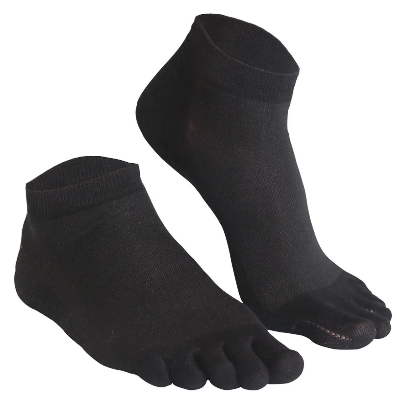 Mens Toe 5 Pairs Cotton Low Cut Socks 5 Finger Breathable Soft Mens Socks